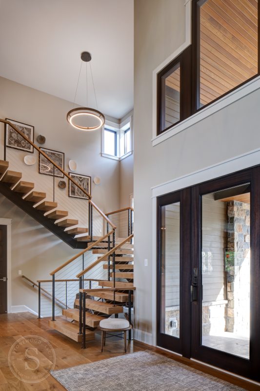 Staircase by Stonewood Handcrafted Custom Homes