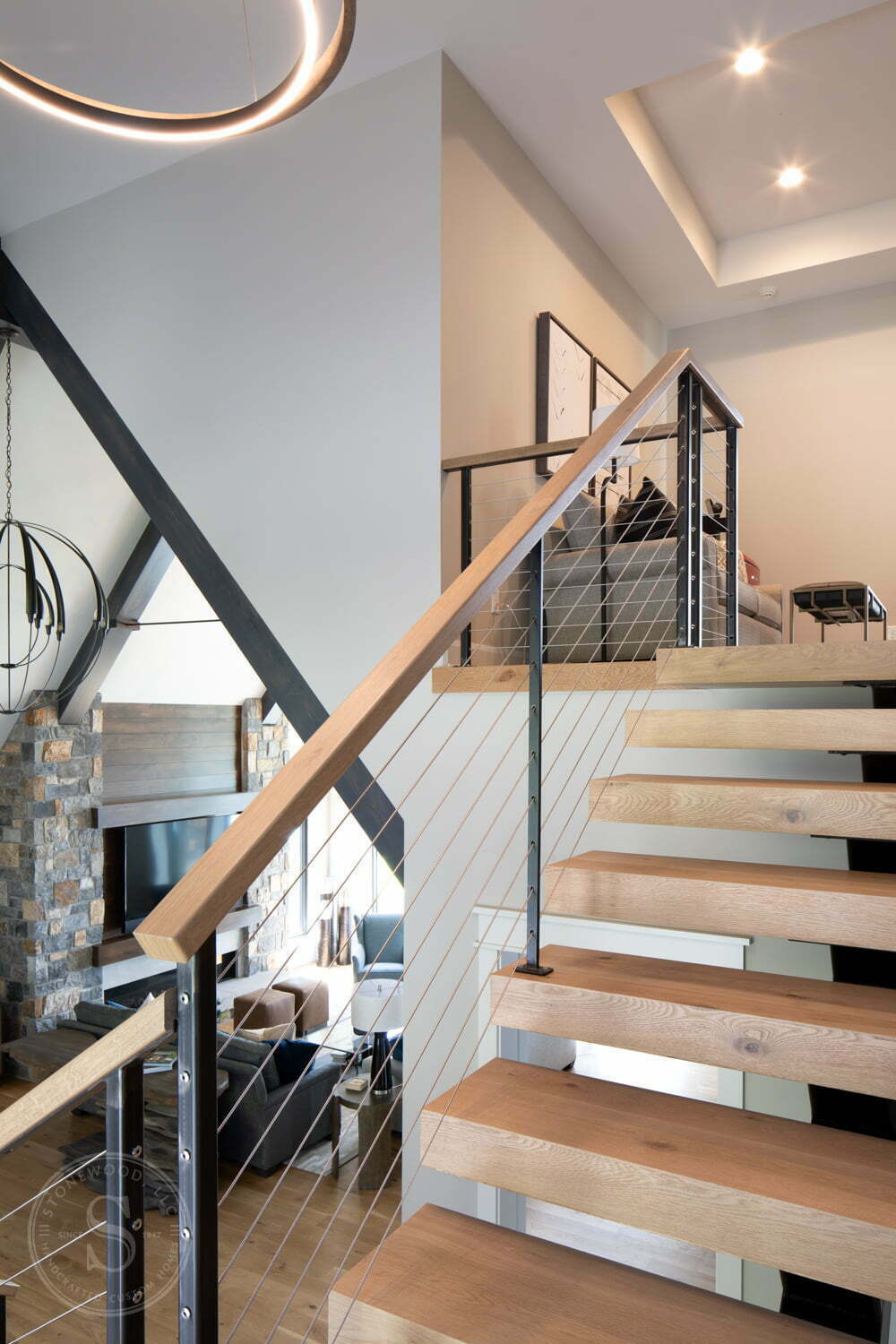 Staircase by Stonewood Handcrafted Custom Homes
