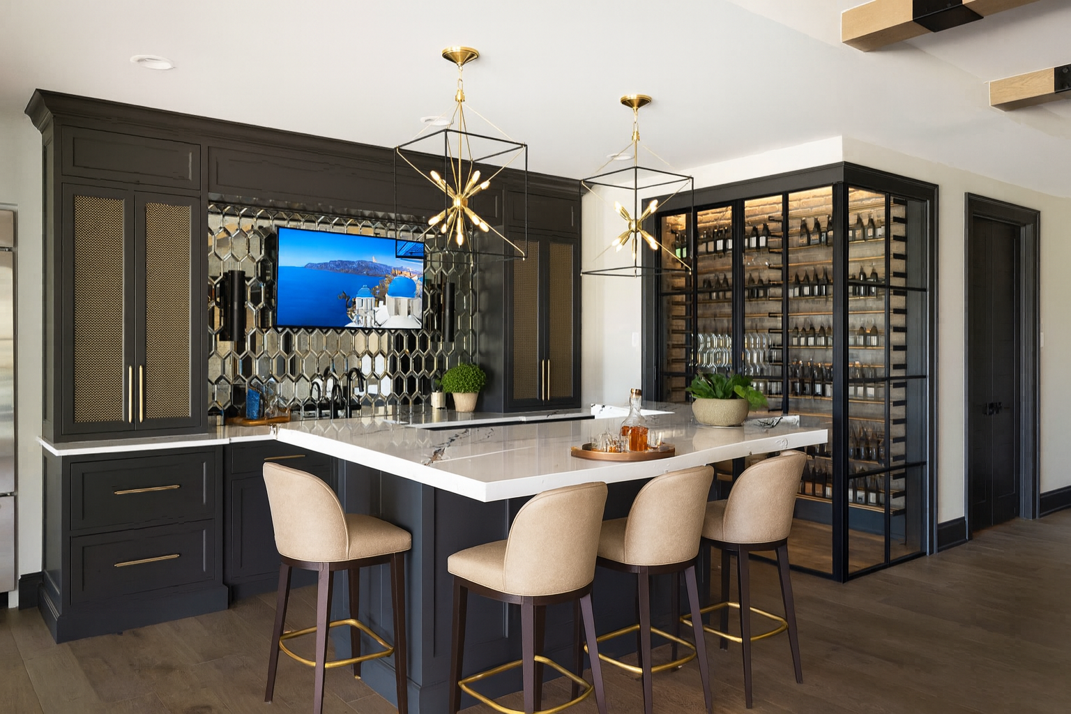 Modern Butler's Pantry Bar