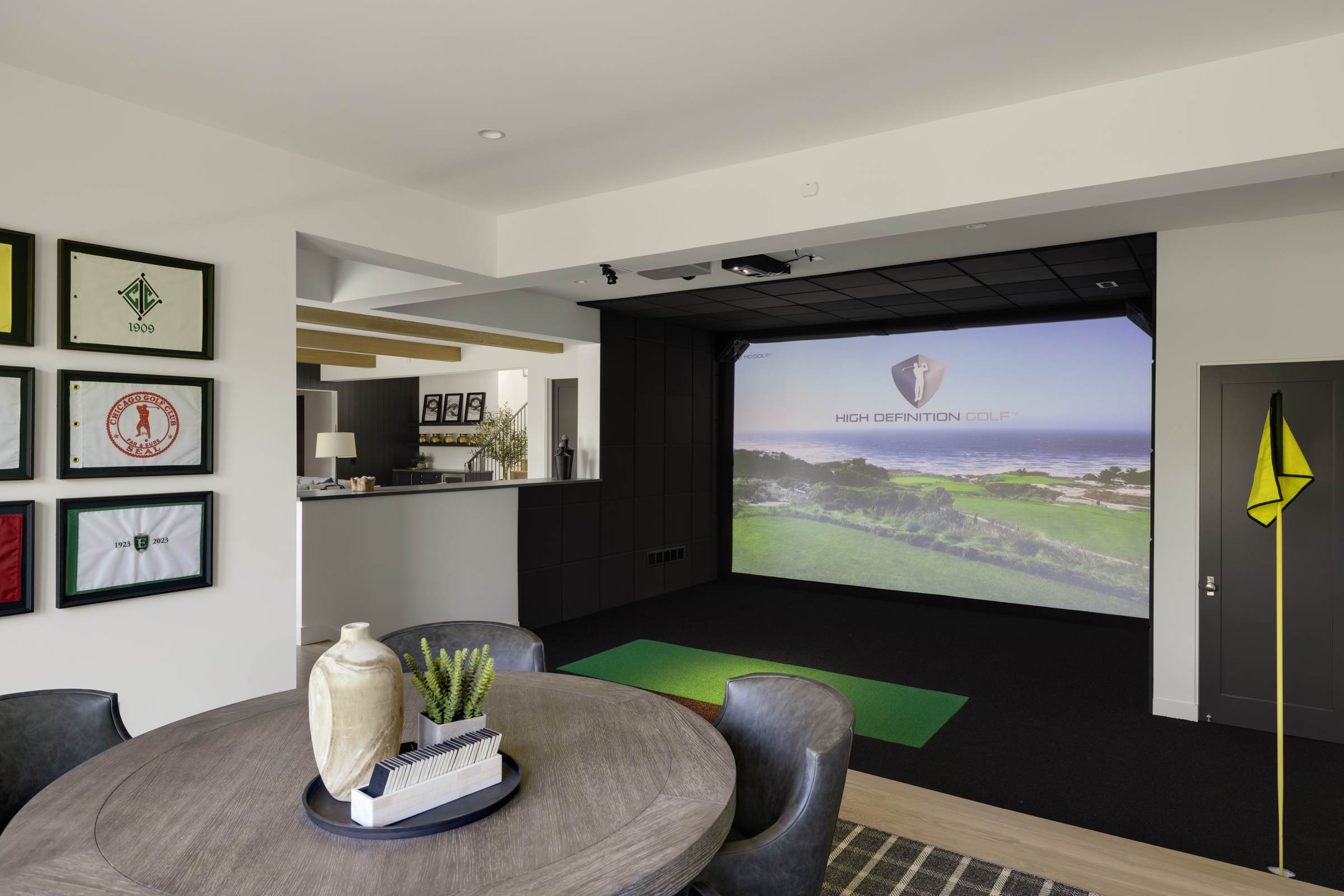 Golf Simulator Media Room