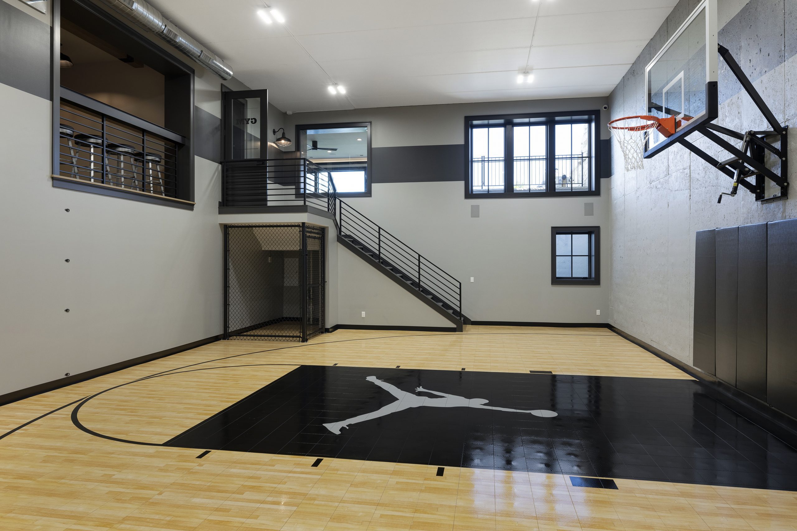 Multi-Level Basketball Court