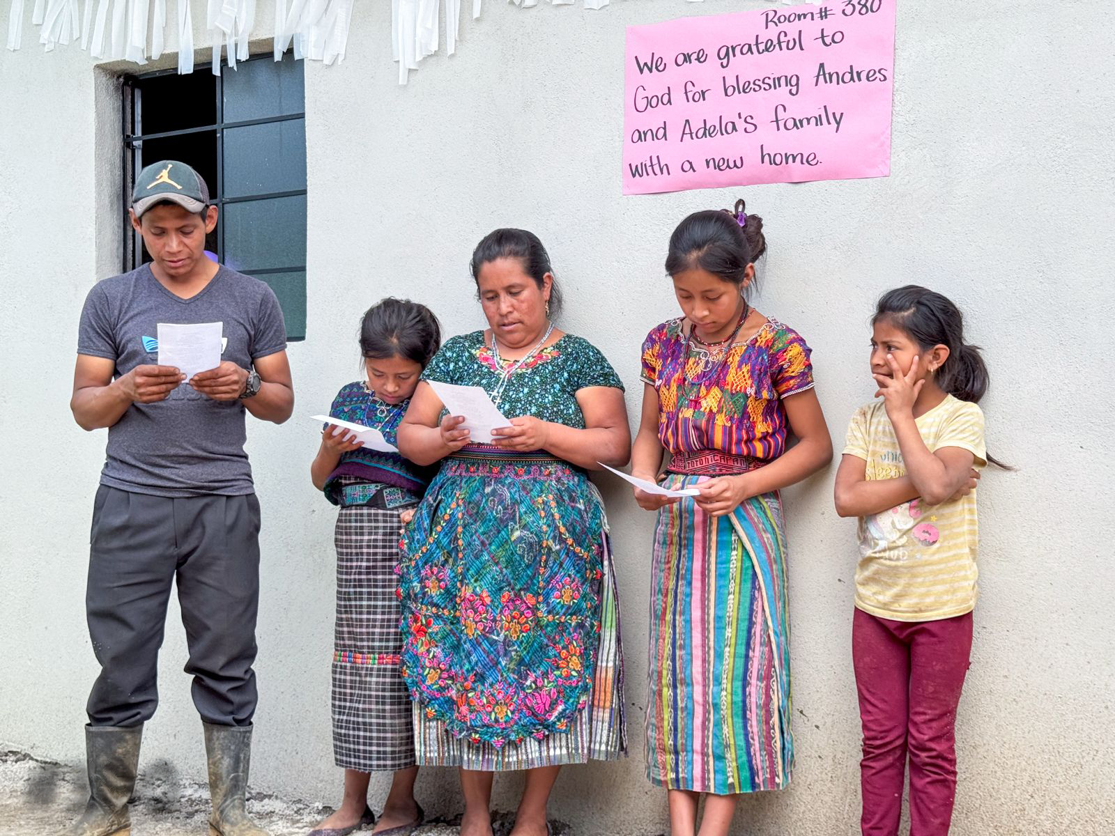 Family photo with gratitude