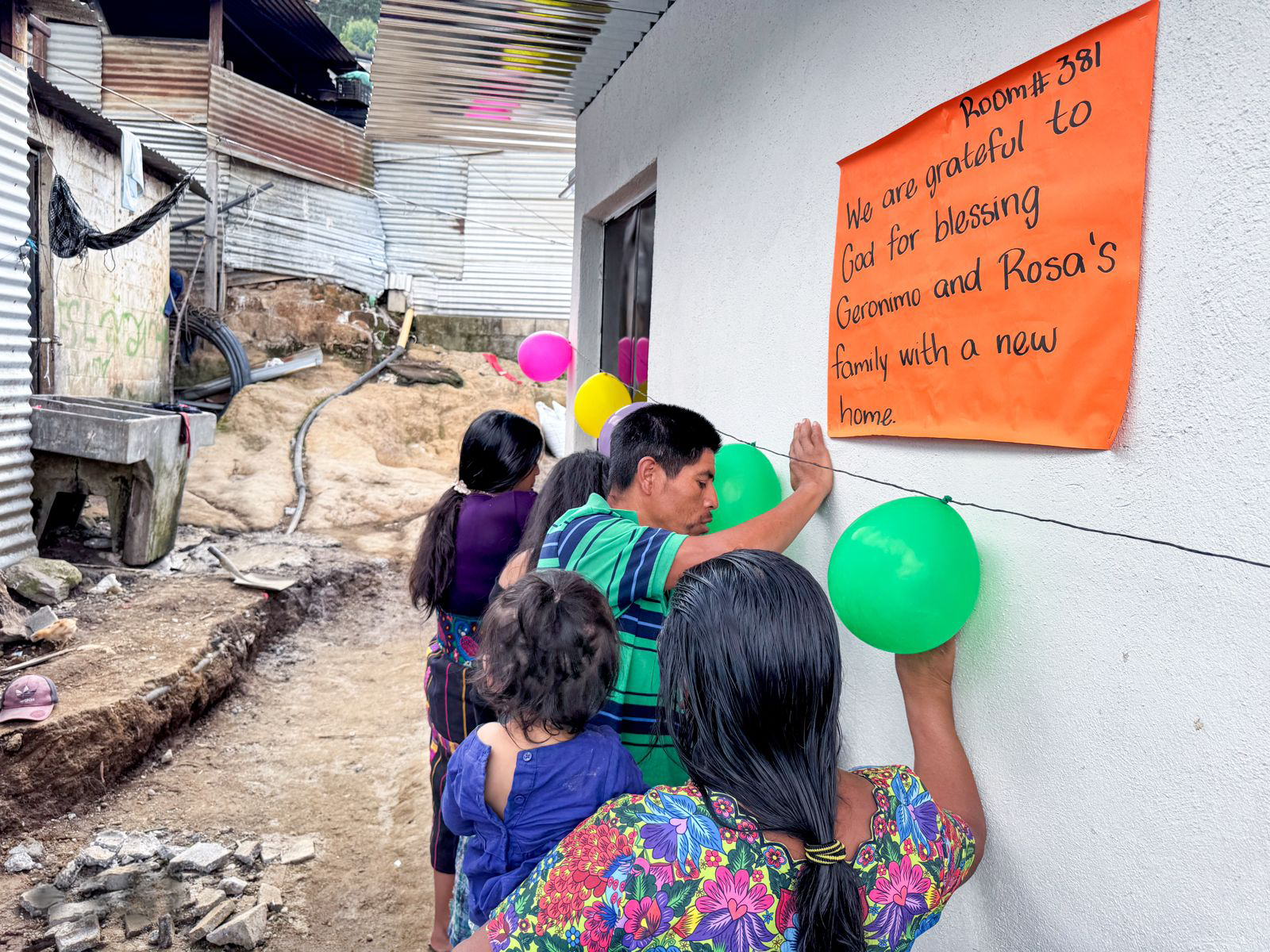 Family photo with gratitude