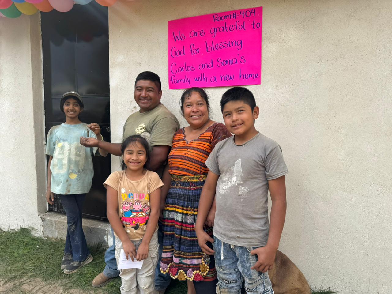 Construction of Carlos and Sonia's new home